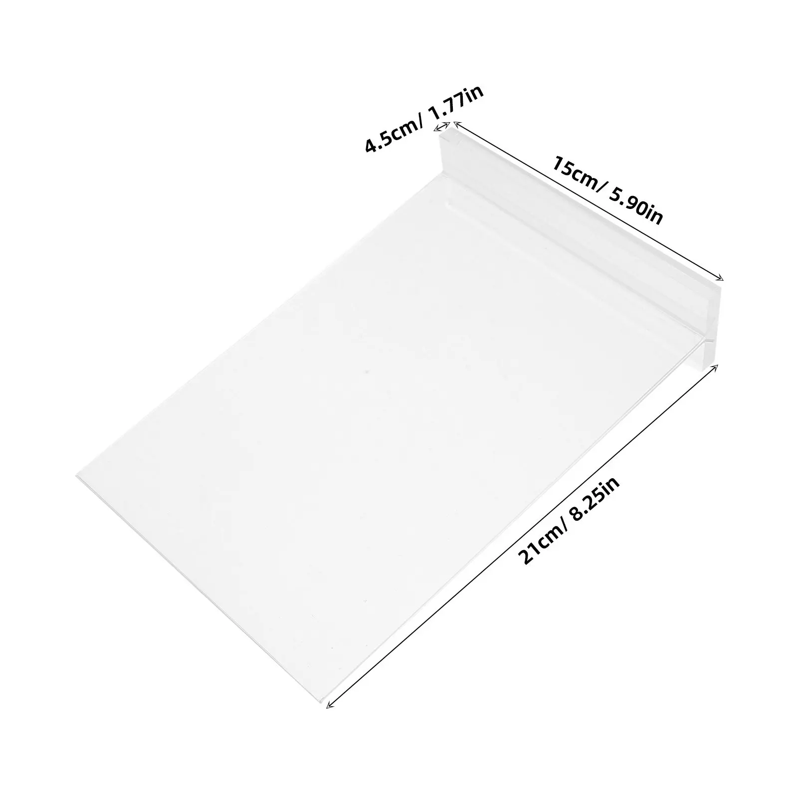 4Pcs Transparent Acrylic Table Sign High Transparency Clear Display Stand for Menus Tags Posters for Restaurants Weddings
