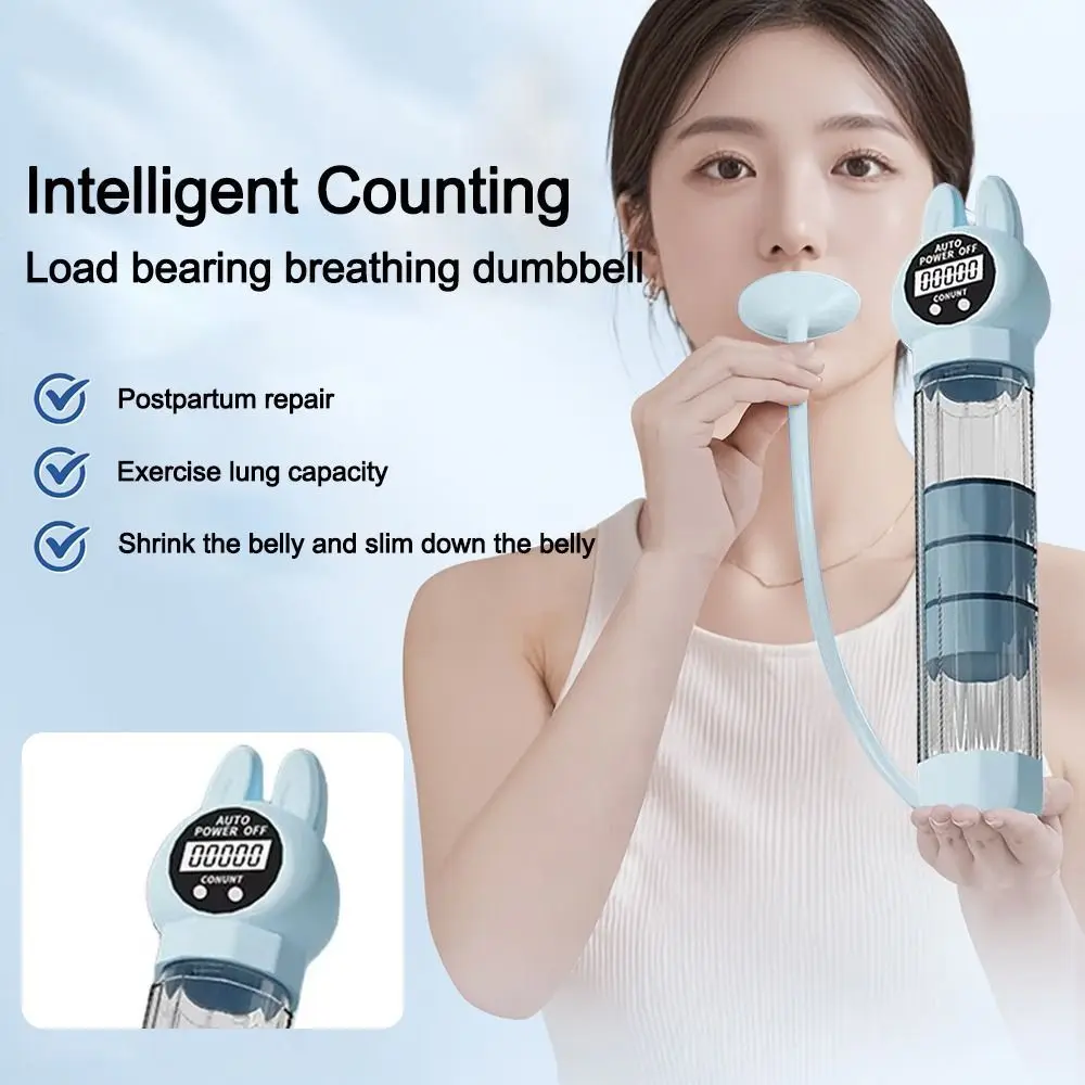 ذكي العد التنفس الدمبل قابل للتعديل المقاومة البطن التنفس الرئة قدرة المتوسع الأساسية قوة المدرب