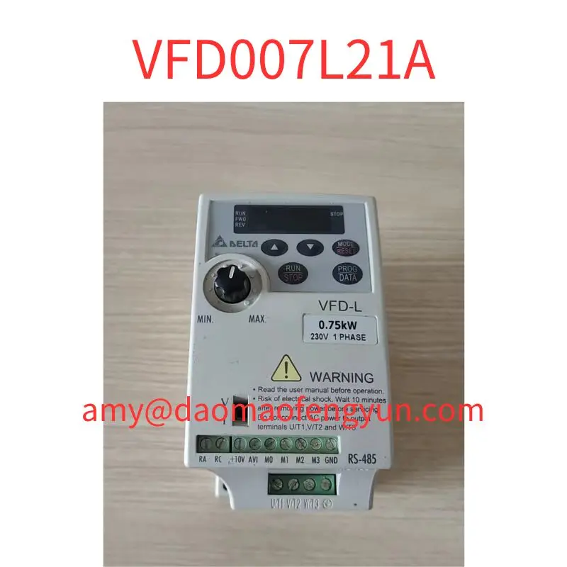 

Used VFD007L21A frequency converter tested ok 0.75kw