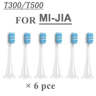 Cabeças para escova de dentes elétrica, 6 peças, para soocas x3/x1/x5, para xiaomi mijia soocare t300 t500