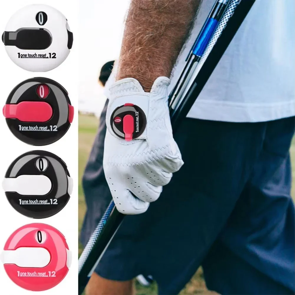 Golf Score Counter Mini Stroke Clicker Tally Tracker One-Touch Reset Golf Stroke Counter Scorekeeper Attachment Up