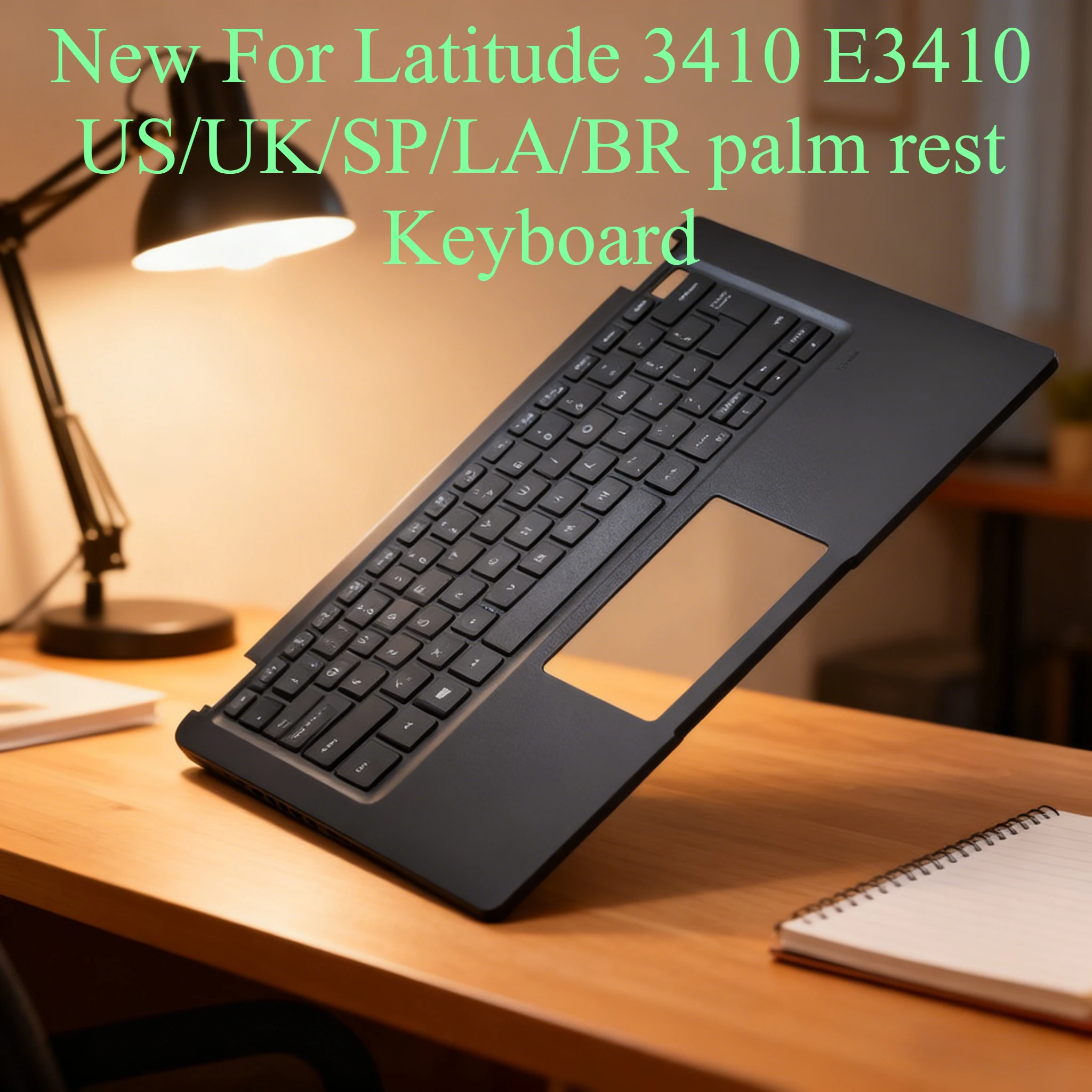 

New For Latitude 3410 E3410 Palm Pad US/UK/SP/LA Keyboard 000MC2P Laptop Replacement Keyboard/Host Cover Keyboard
