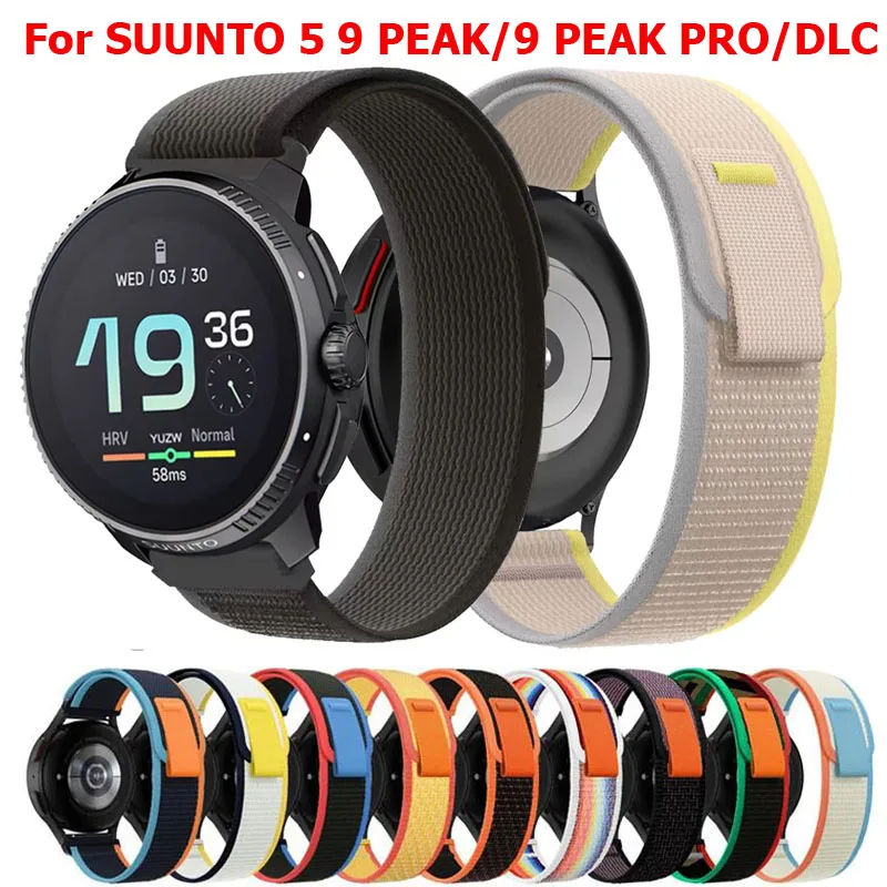 20mm 22mm Nylon Trail Loop Sport Band For SUUNTO Ocean/Vertical Strap For SUUNTO 5 9 PEAK PRO/DLC/RACE/3 Fitness Bracelet Correa