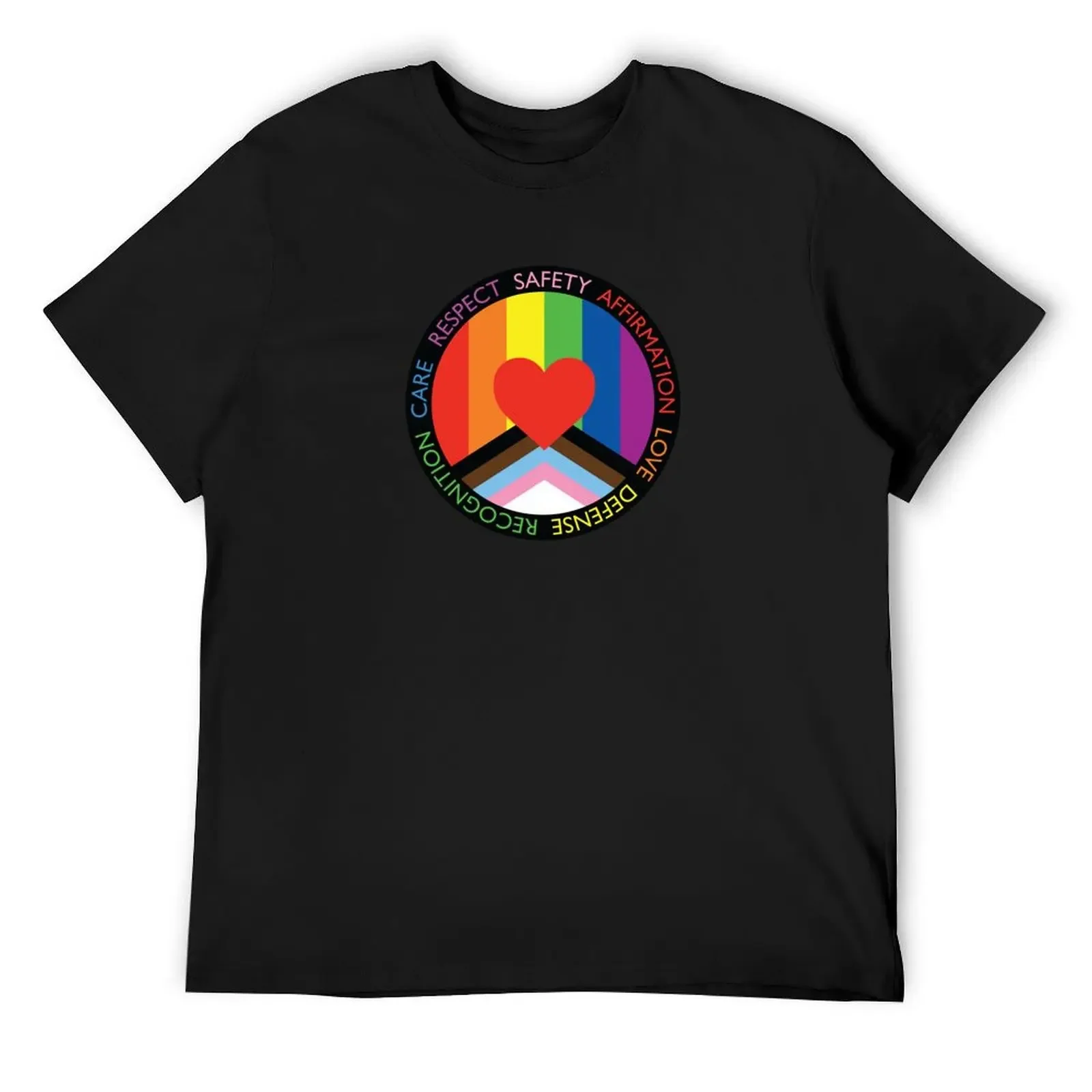 

Progress and Power Flag T-Shirt Luxury man aesthetic clothes customizeds mens t shirts top quality