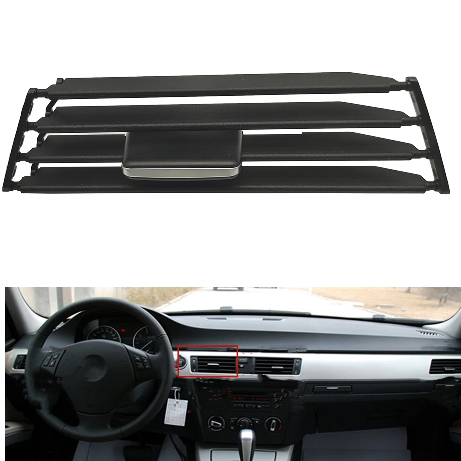 

For BMW E90 E91 E92 E93 3-Series M3 2005-2012 Conditioning Duct Grill Trim Center Console A/C Air Vent Grille Outlet Repair Kit