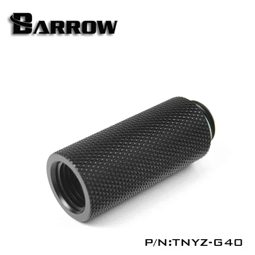 Barrow TNYZ-G40, 40mm Male To Female Extender Fittings, G1 / 4 Male To Female Water Cooling Fittings