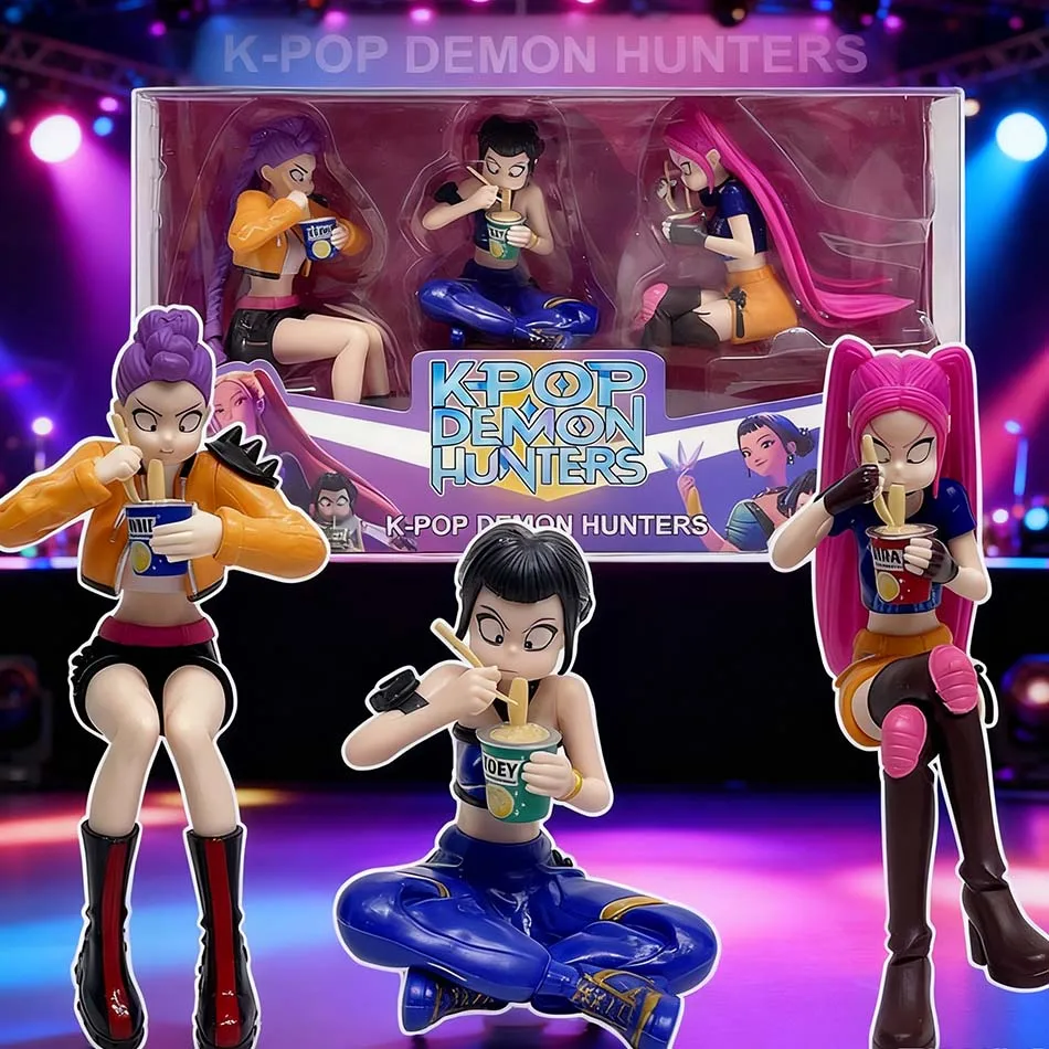 NEU 2026 Kpop Devil Hunter Rumi Zoe Mira Anime Polyvinylchlorid Charaktersammlung Desktop-Schmuckstücke Neujahrsgeschenk für Kinder