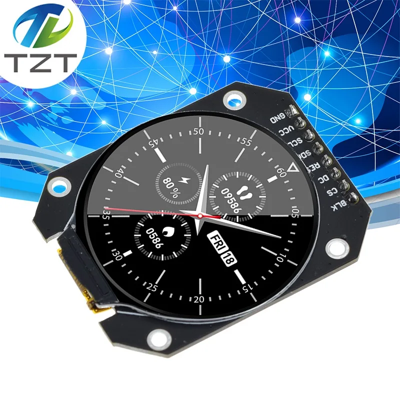 

TFT Display 1.28 Inch TFT LCD Display Module Round RGB 240*240 GC9A01 Driver 4 Wire SPI Interface 240x240 PCB For Arduino