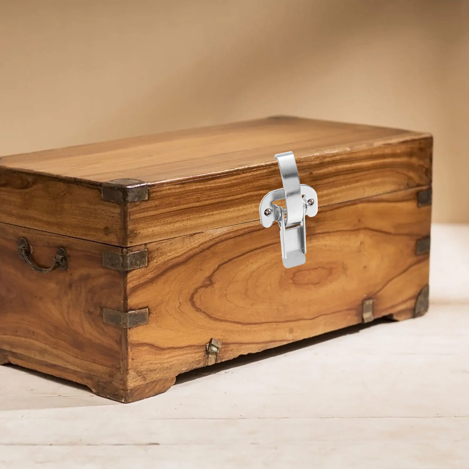 3 قطعة صندوق متعدد الاستخدامات مزلاج مشبك معدني لصناديق الأدوات المعدات الصناعية تصميم أنيق سهل التركيب