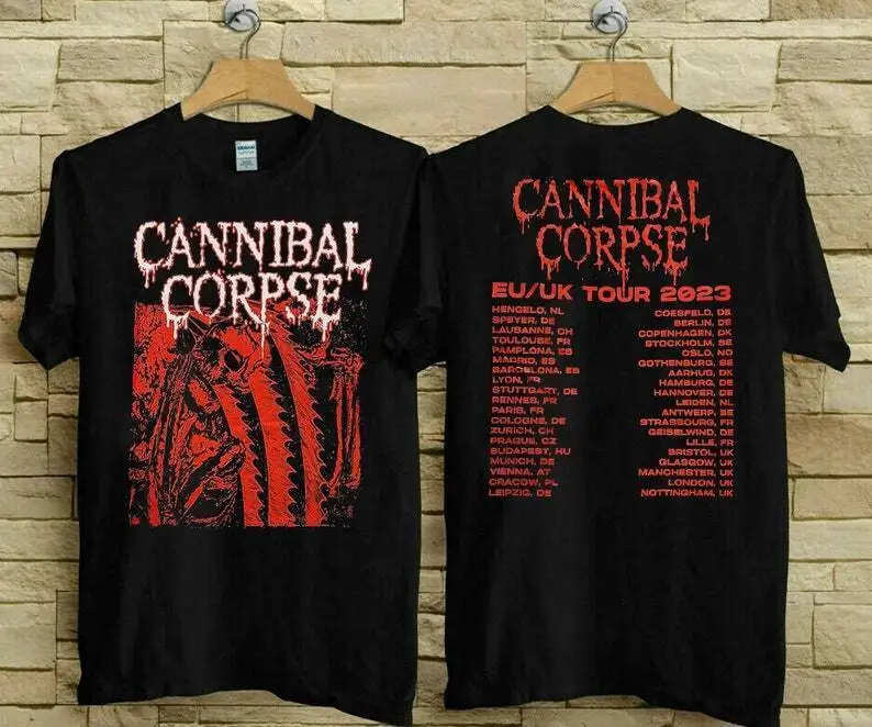 Cannibal Corpse EU UK Tour 2023 T-Shirt, Cannibal Corpse Tour 2023 Shirt