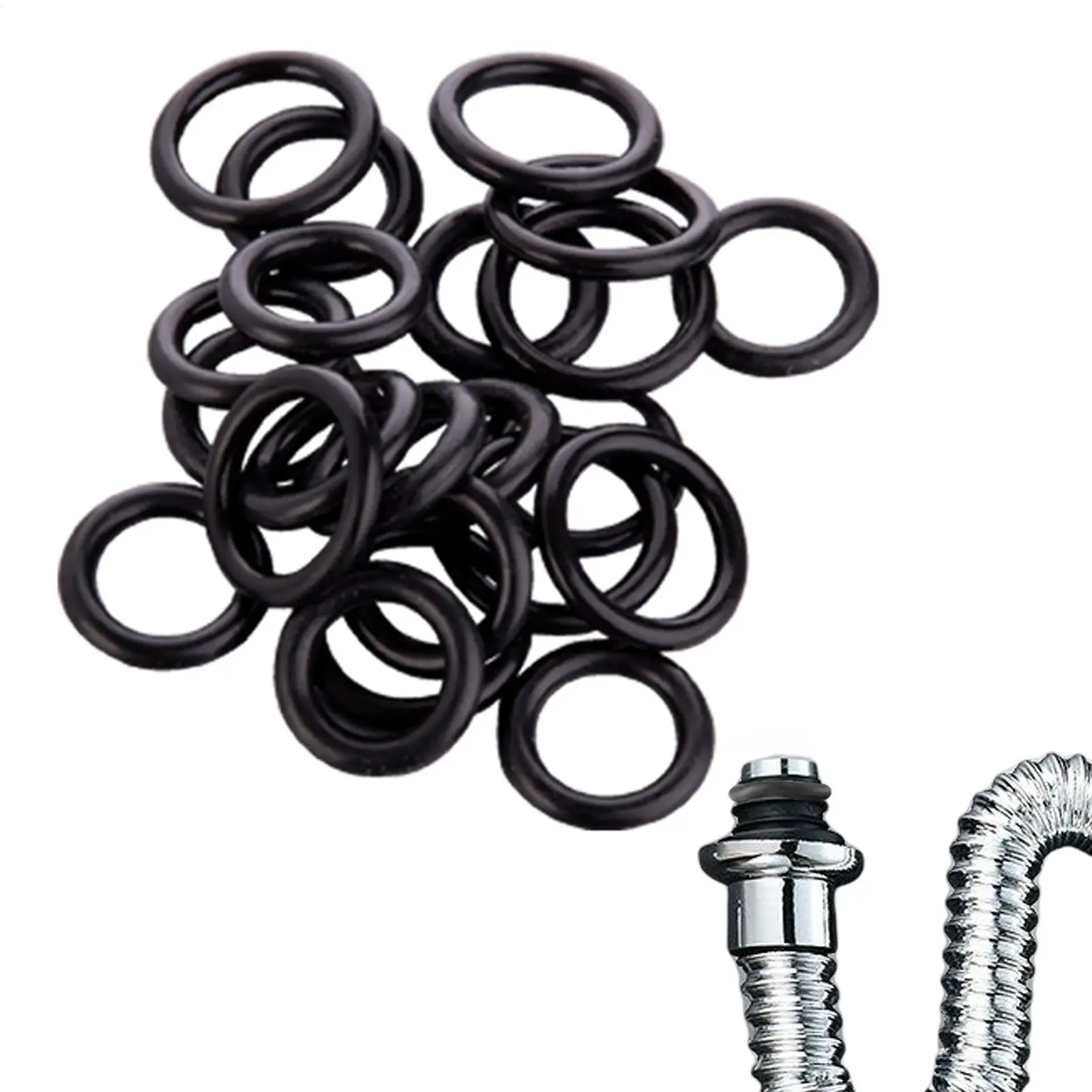 Rubber O Rings 50pcs Round Connector Rig Sealing Ring Outdoor Fishing Accessories For Fishing Bite Alarms Rod Pods Bars