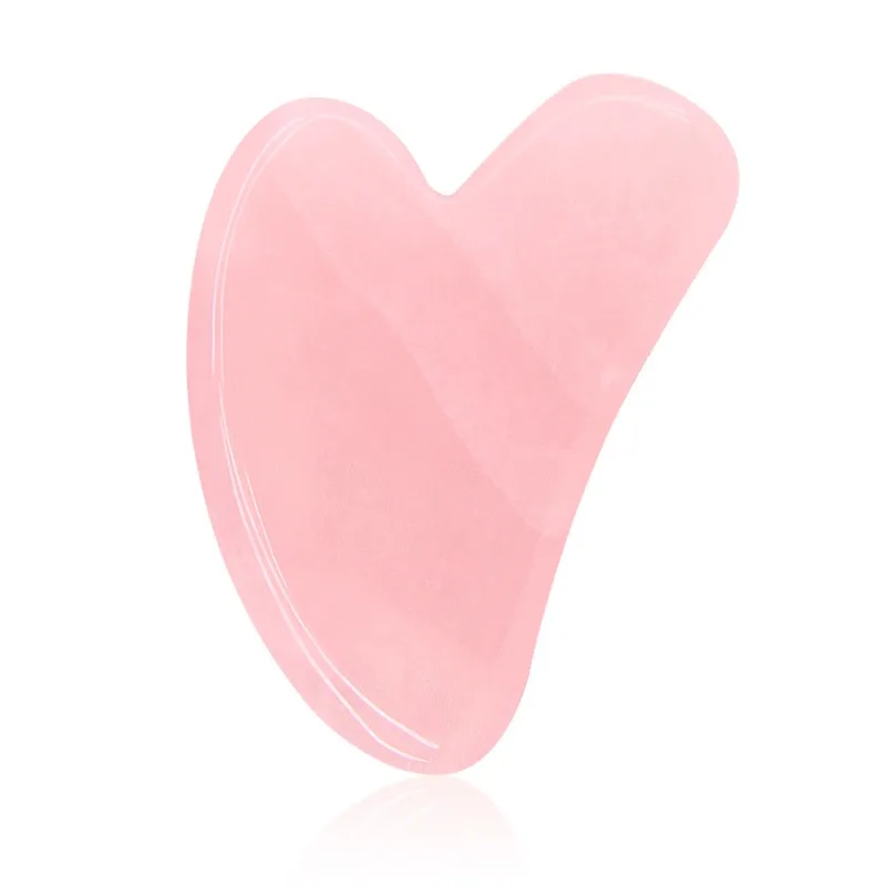 

ZHONGYAN TAIHE Guasha Tool for Face1 Piece Rose Quartz Gua Sha Tool for SPA Reduce Fine Lines and Wrinkles Face Massager