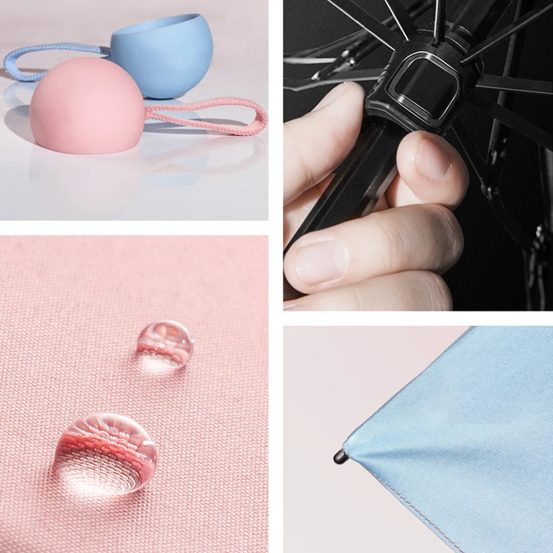 Youpin ZUODU Pocket Mini Umbrella Women Gradient Sun Protection UV Folding Umbrella Beach Sun Rain Compact 5 Foldable Umbrellas