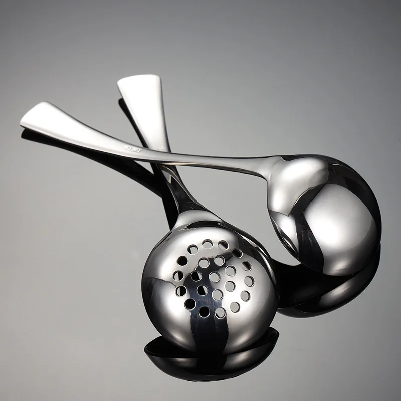 

Hammered Pattern Stainless Steel Soup Spoon Colander Kitchen Items Table Tableware Service Scoops Oil Skimmer Kitchware