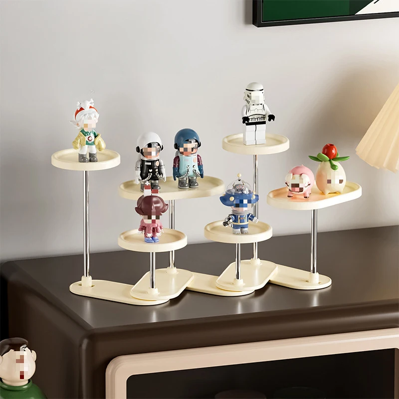 Desktop-Figurenständer, 360° drehbar °   Verformtes Treppenhaus-Ornament-Aufbewahrungsregal, Trendiger Spielzeug-Accessoire-Präsentationsständer, Aufbewahrungsregal