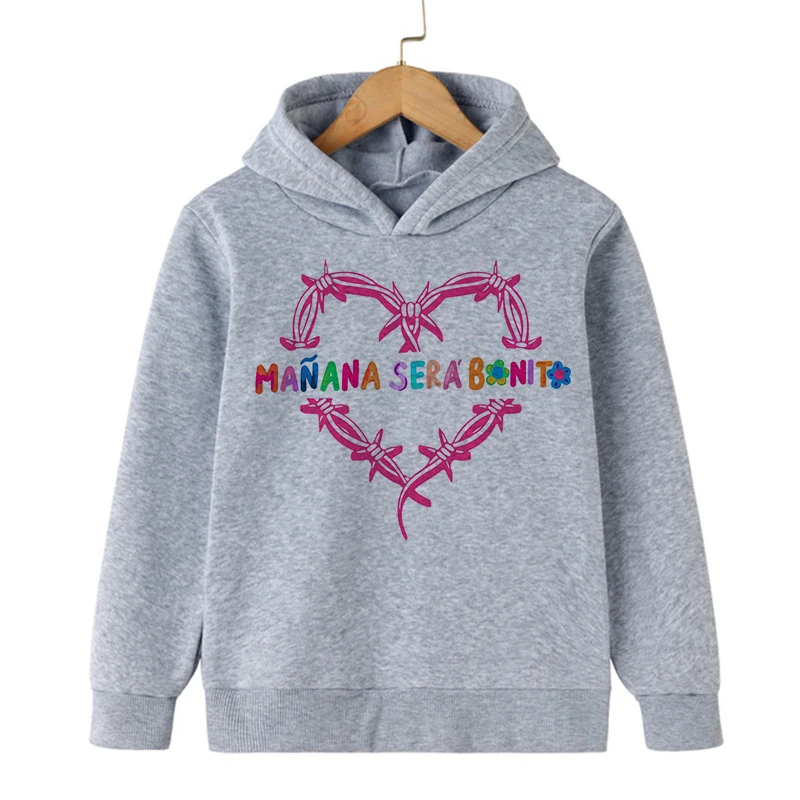 Hip Hop Manana Sera Bonito Karol G Bichot Kid Hoodies Children Sweatshirts Kids Clothes Hoodie Boys Girls Baby Tops Sweatshirt