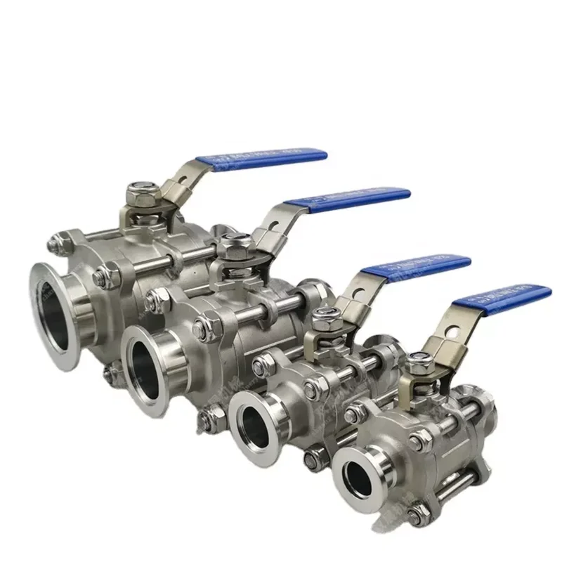 ISO-KF Vacuum Flange Ball Valve 304 Stainless Steel KF10 16 25 40 50 Manual Ball Valve Quick Connect Valve