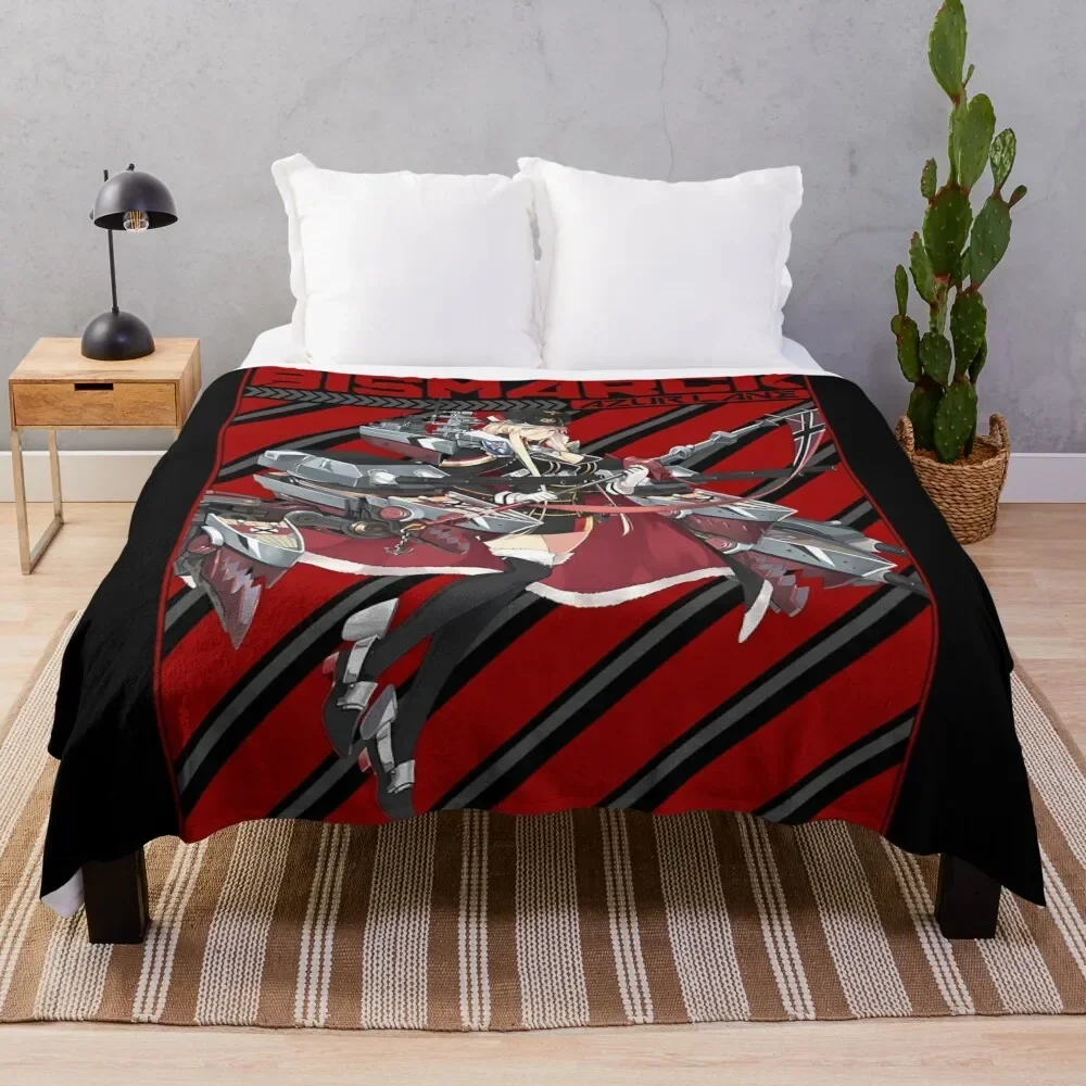 

AZUR LANE BISMARCK Throw Blanket Soft Bedroom Blanket for Night Sleeping