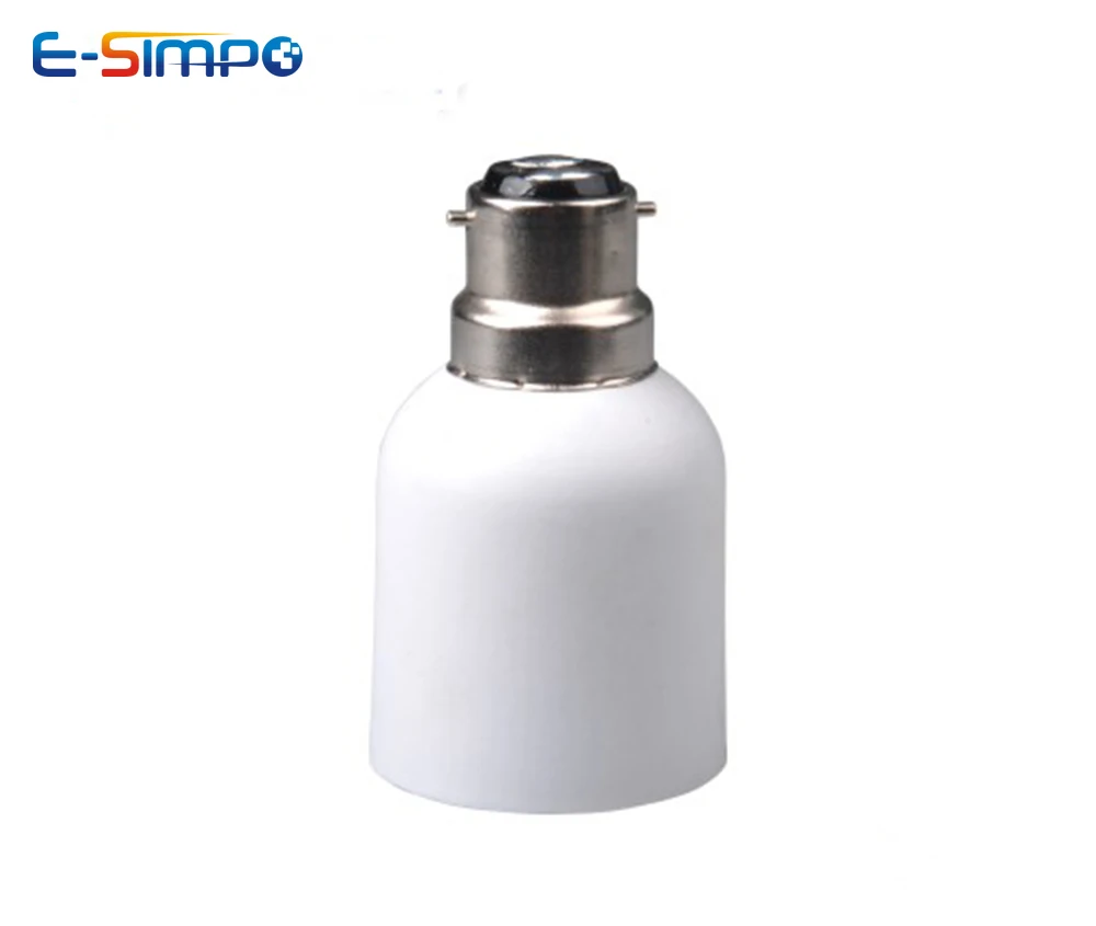 B22 To E40/E39 PBT High Temp Resist Bayonet Mogul LED Highbay Lamp Base Bulb Holder Light Socket Adapter Extender Convrter