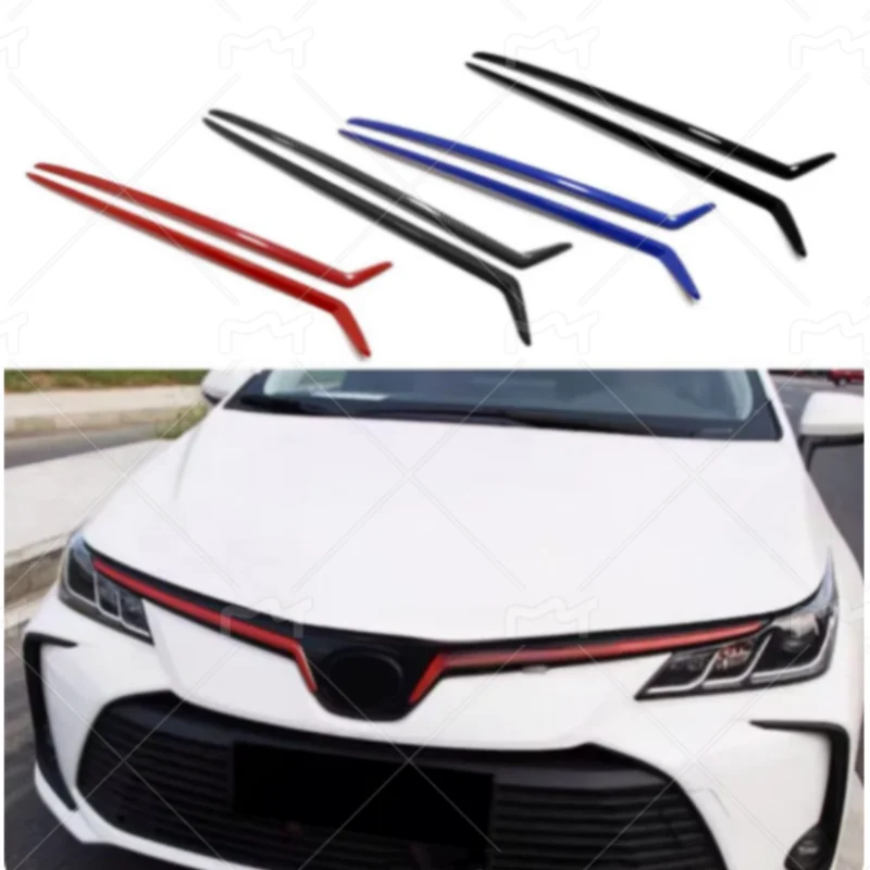 

Front Racing Grid Grill Grille Cover For Toyota Corolla E210 2019 -2022 Trim Car Accessories Exterior Frame Stick