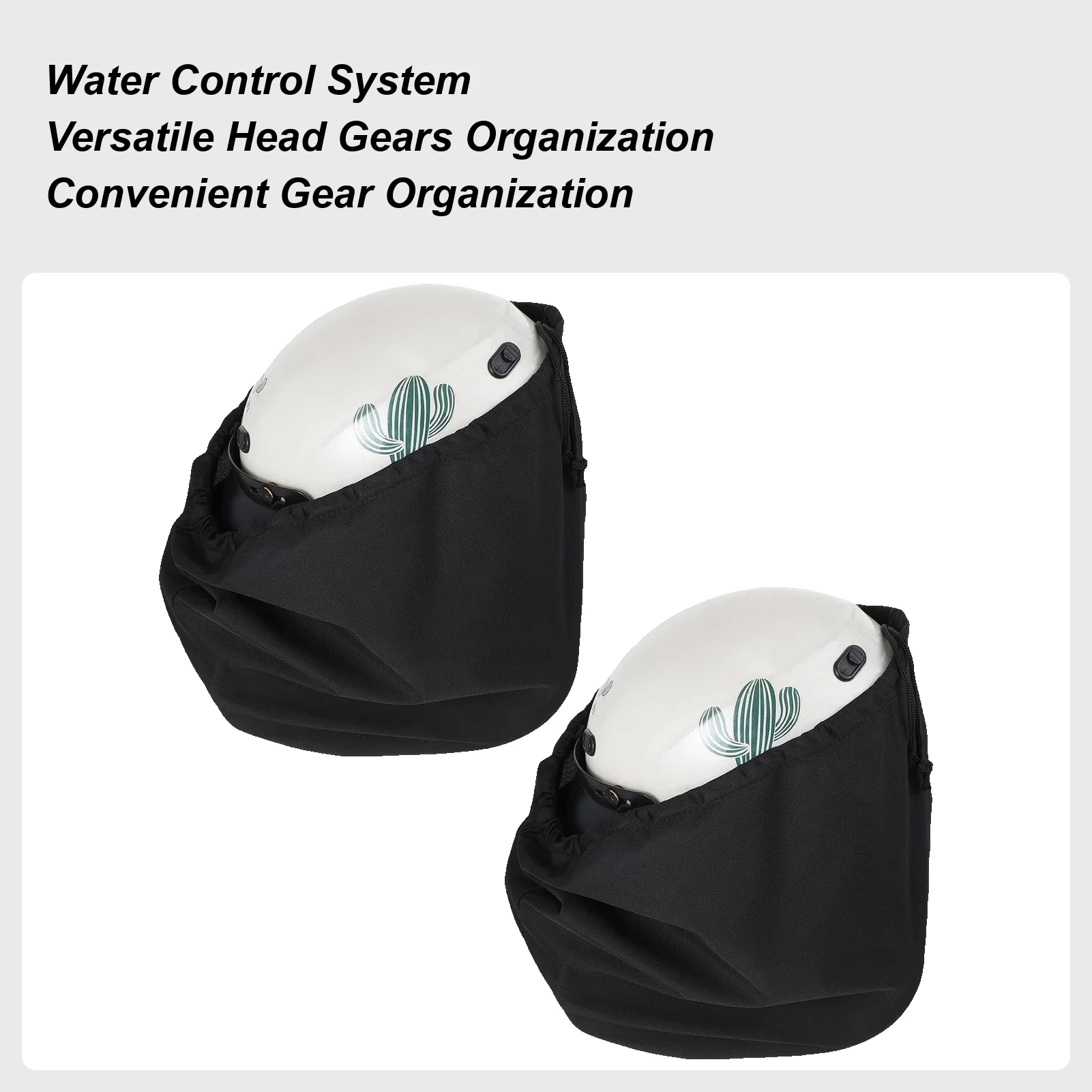 

Motorcycle Helmet Bag Drawstring Helmet Bag For Motorcycle 2 Pieces Large Capacity Headgear Protection Organizer For Sports Ski