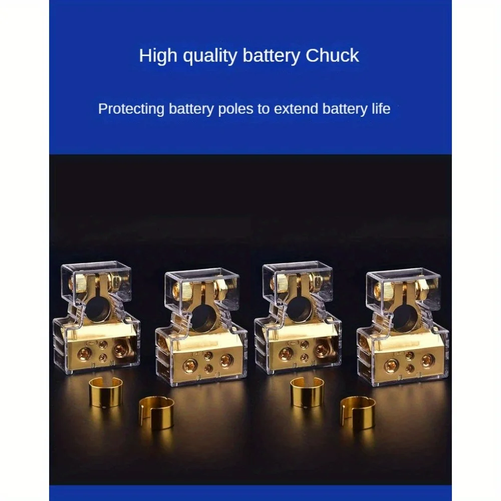 

Комплект из 2-х клеммных соединителей для аккумуляторов (плюсовые и минусовые) с проставками для систем управления аккумуляторами