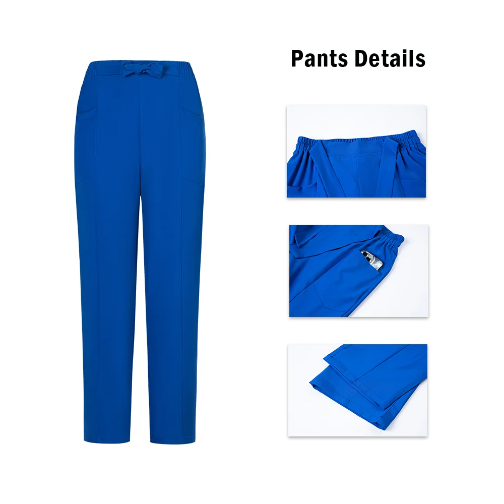 Medico Infermiere Uniformi chirurgiche Donna Scrub Set Salone di bellezza Abbigliamento da lavoro Scrub clinico Top-Pantaloni SPA Tunica infermieristica Tuta