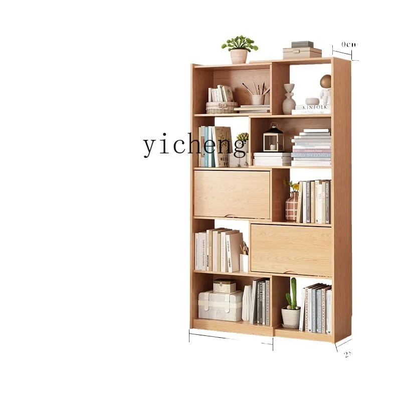 

Tqh Bookcase Living Room Bookcase Wall Telescopic Bookshelf Cabinet Study Floor Storage Storage Cabinet Integrated