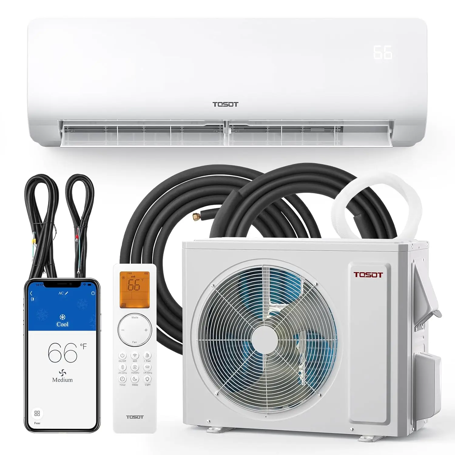 

12,000 BTU Mini-Split Air Conditioner, Wifi Enabled Ductless Inverter Split System AC Unit Heating System,, Customized