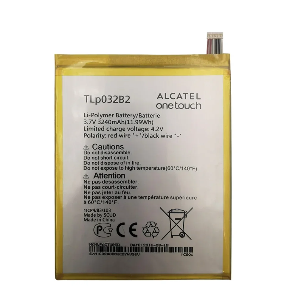 3240mAh TLp032B2 TLp032BD Battery For ALCATEL Onetouch Pop 7 P310A P310 P310A Pixi 7 9006W Tablet Built-in Cell Phone Battery