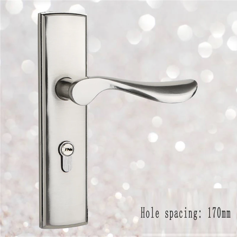 Double Tongue Wooden Door Lock Changing Door Handle Hole Distance 170/180 Indoor Bedroom Door Lock Accessories