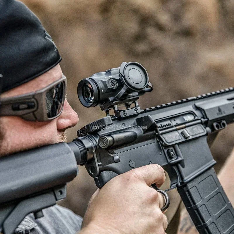 Mira telescópica táctica para Rifle de prisma GEN II 5X, retícula BDC4, lupa de punto rojo para caza táctica, plataforma de montaje MRDS, montaje en riel Picatinny