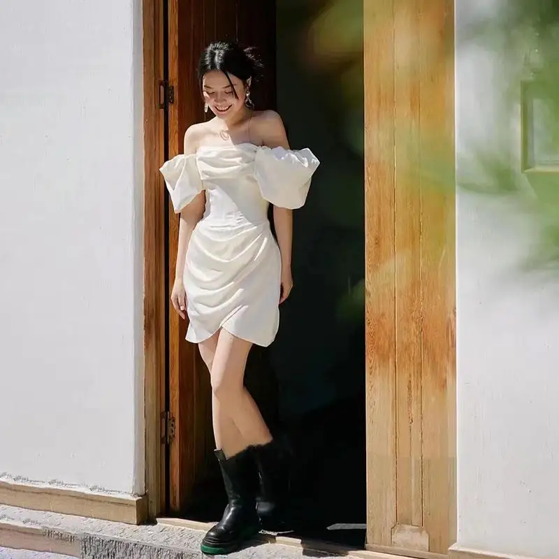 

Spring 2025 ort Ele Wedding Dr Outdoor Lacape Photoaphy Small Bride Gown Formal Ceremony ort Skirt
