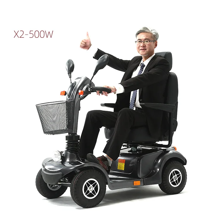 High quality electric vehicle Folding four-wheel scooter 500W Tool car for the elderly/disabled