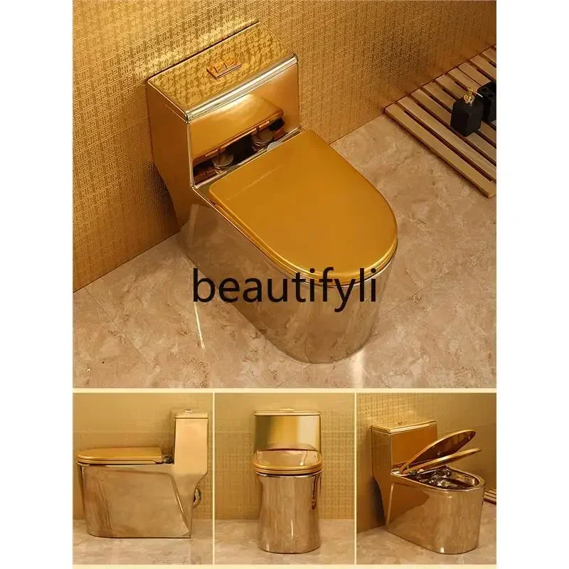 

Golden toilet siphon super swirl large diameter water-saving silent toilet toilet small apartment