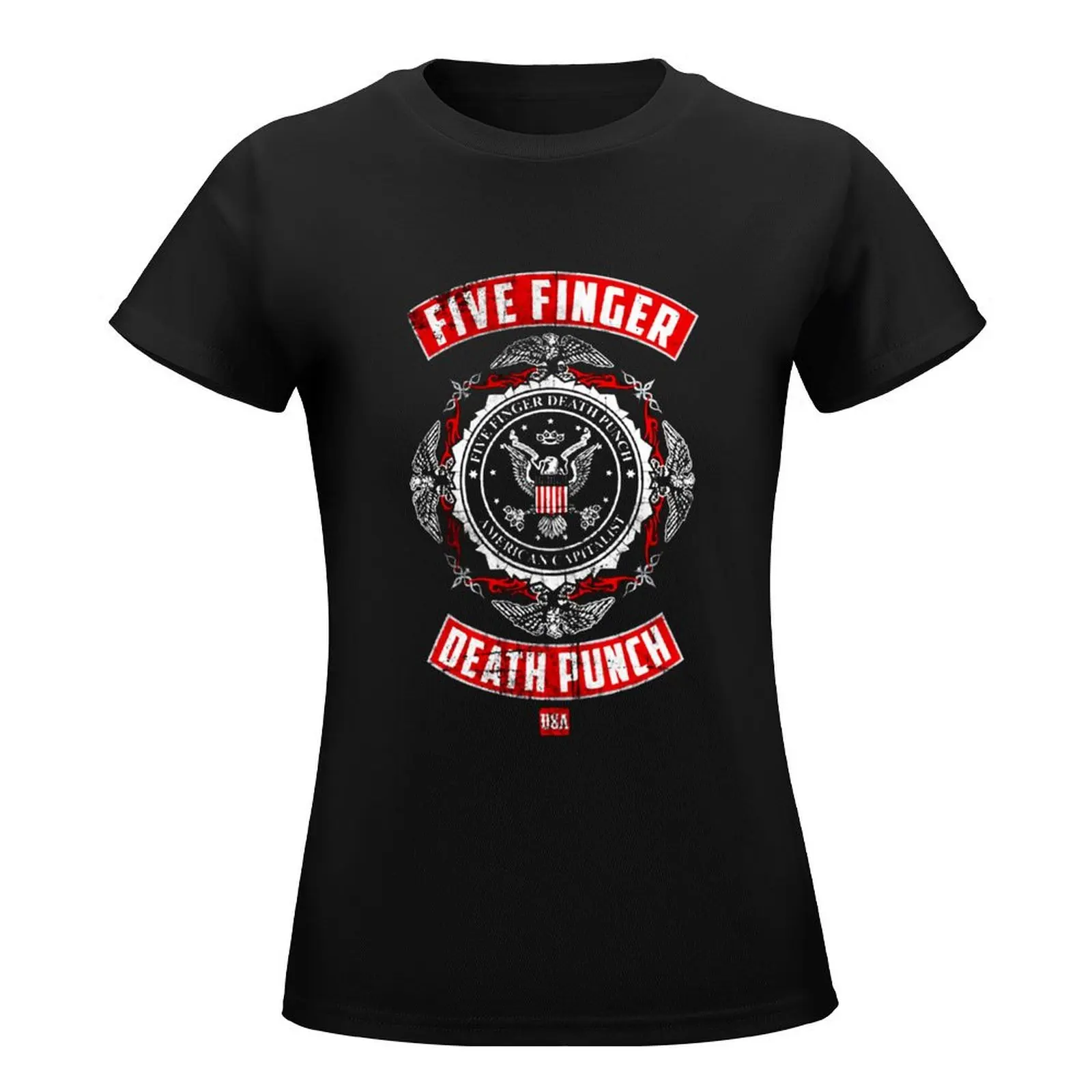 kk 5FDP Five Finger Death Punch T-Shirt Blouse summer clothes t shirts for Women