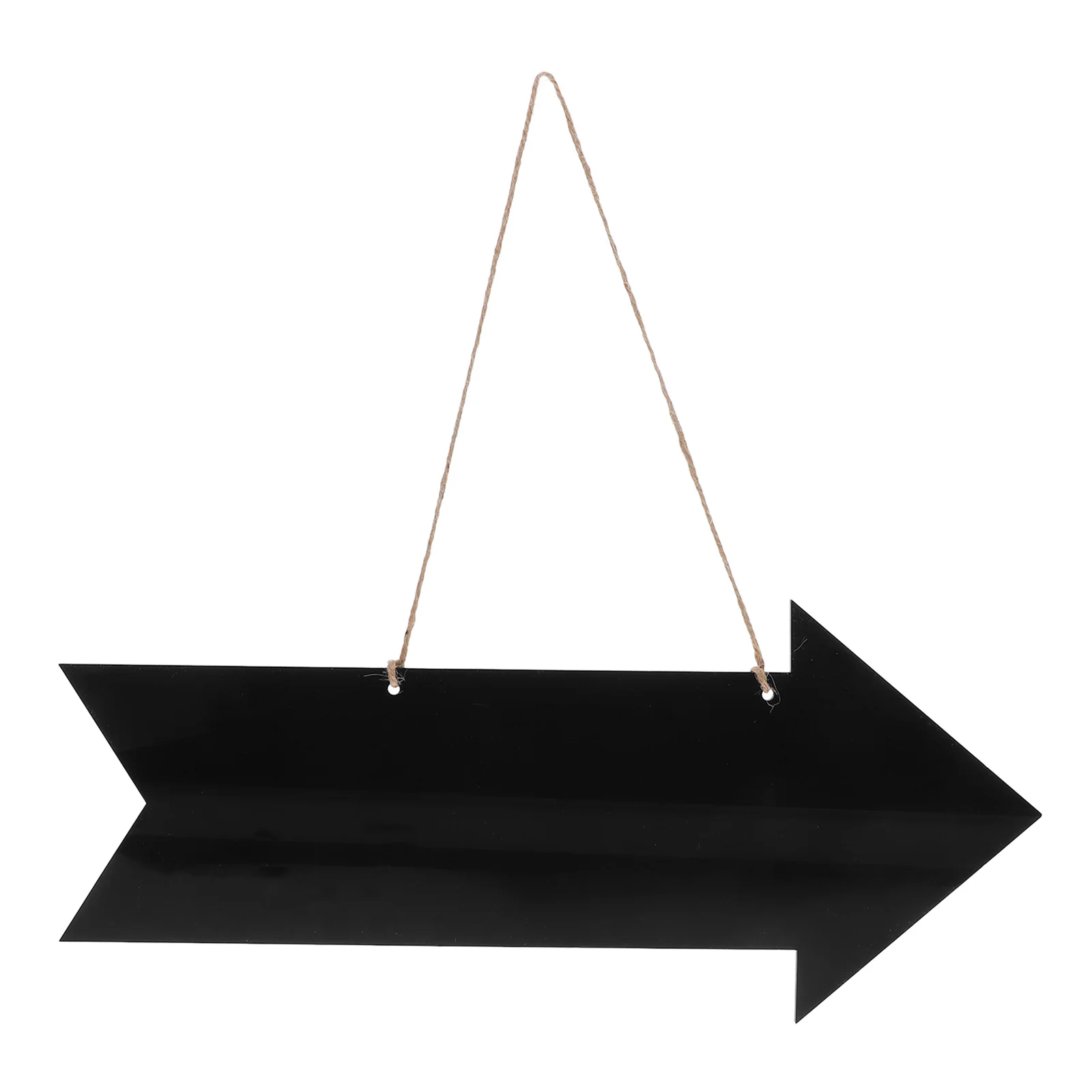 

Double Sided Black Acrylic Hanging Chalkboard Arrow Sign Blank for Wedding Party Office Classroom Decor Acrylic Sign Board