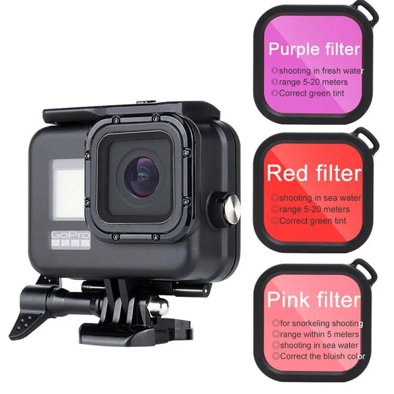 Go Pro 10 9 Waterproof Housing Diving Case Protective Underwater Cover Shell For Gopro Hero 12 11 Black Camera Accessories