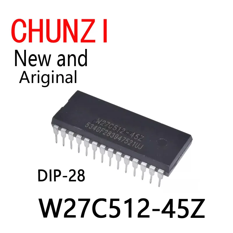 

5 шт. новые и оригинальные микросхемы W27C512 W27C512-45 27C512 DIP-28 W27C512-45Z