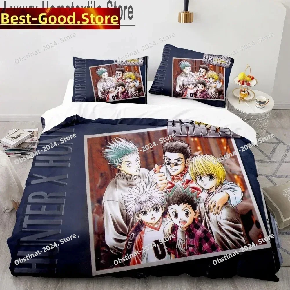 

3D Hunter X Hunter Printed Bed Set Duvet Cover Pillowcase Bedding Set Bed Linen Sheet Quilt Cover Full Queen King Size