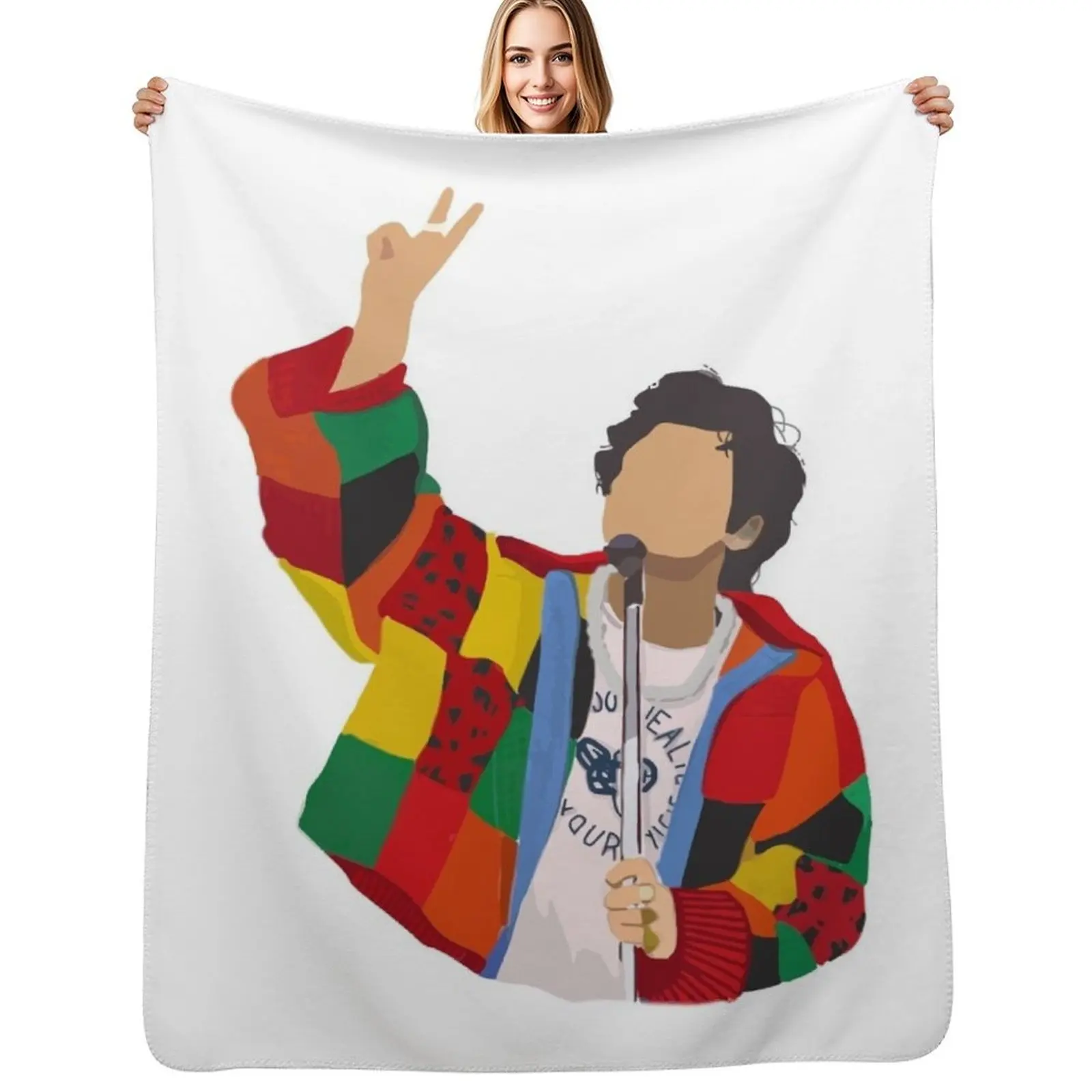 

harry cardigan Throw Blanket Retros Designers Bed linens Sofa Throw Blankets