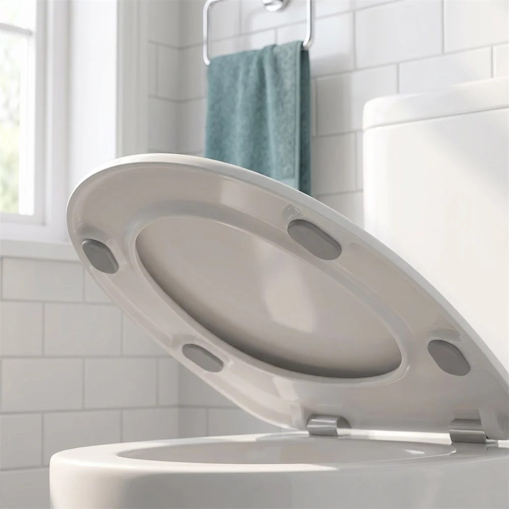 4pcs Toilet Seat Bumpers Plastic Buffer Pads For Bidet-Enabled Seats Noise Dampening Replacement Bumpers Accessories