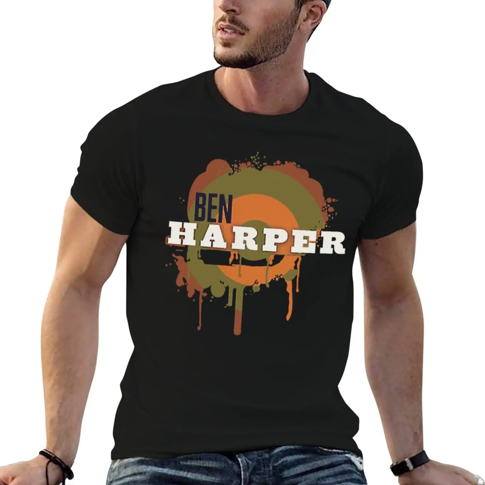 

Harper men 100 Dripping t brand luxury t shirt percent for T-Shirt shirt Ben cotton man cotton 100%