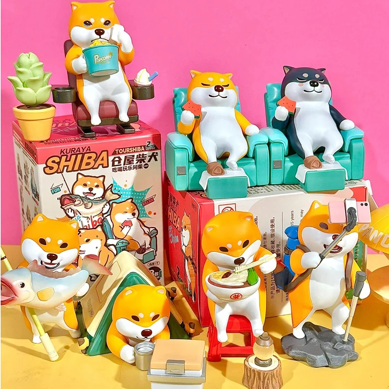 Tenwen Kakugawa Kawaguya Shiba Inu Second Generation Eat, Drink And Play Series Blind Box Decoration Hand Lovely Peripheral Gifs