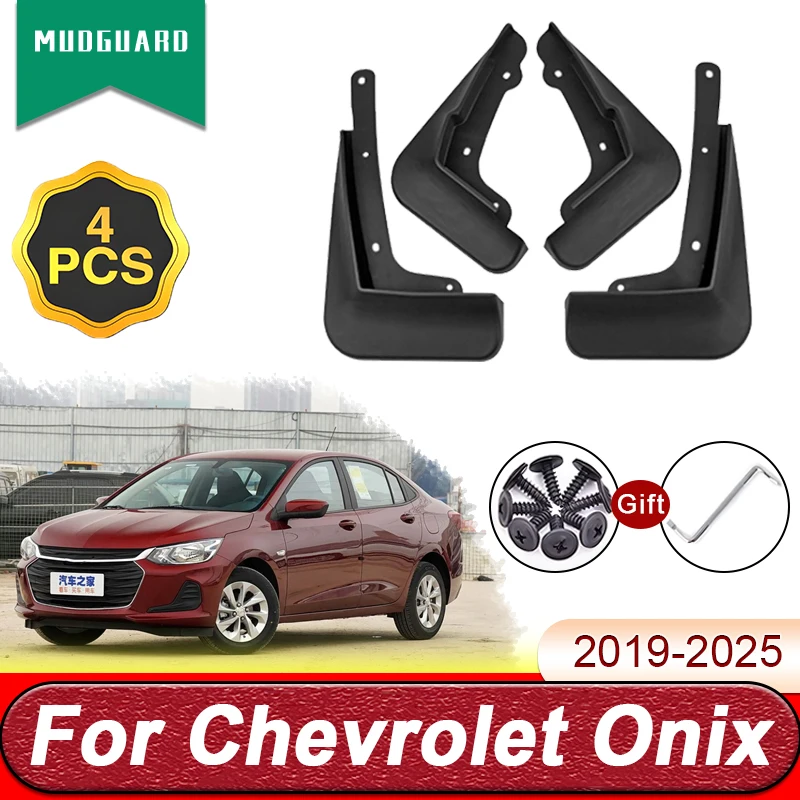 

For Chevrolet Onix 2024 Accessorios 2019-2025 Car Mud Flaps Mudflaps Splash Guards Front Rear Fender Mudguards Car Accessories