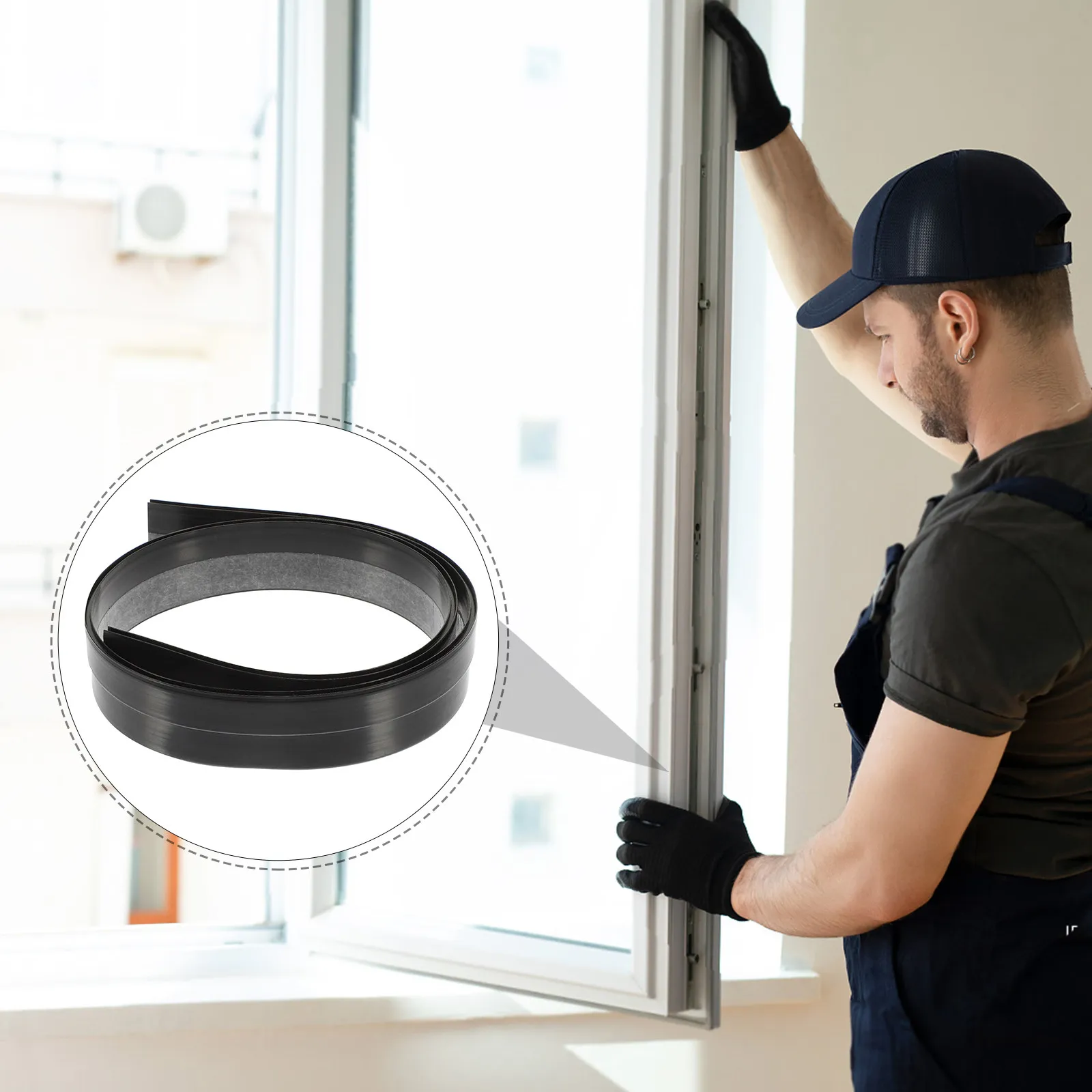 

Уплотнитель для двери с тремя отверстиями, 1 шт., гелевая уплотнительная лента с сильным клеем, звуко- и ветрозащитная защита для дома