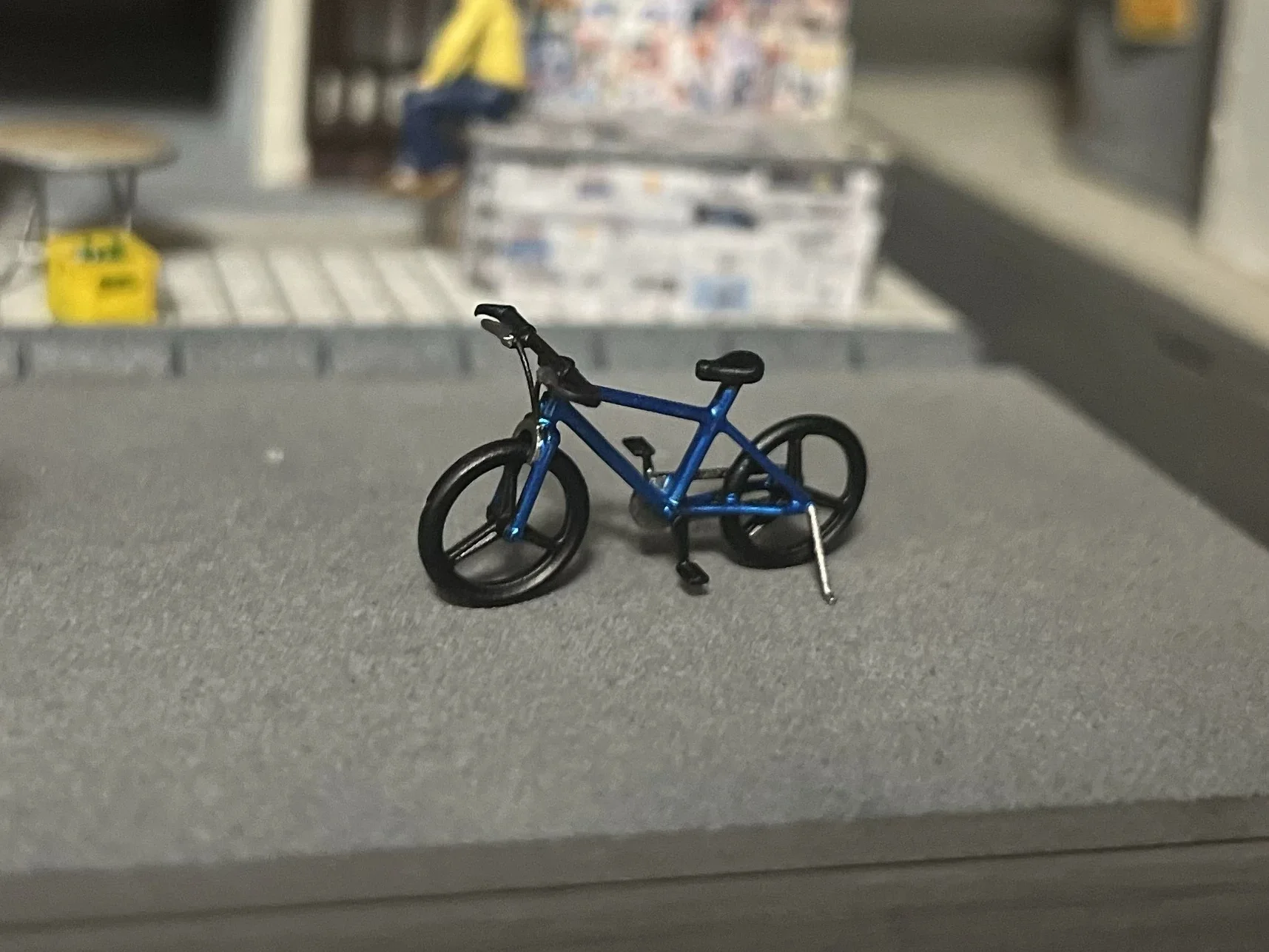 1/64 Bicycle Mini Bicycle Model Scene Accessories Ornaments