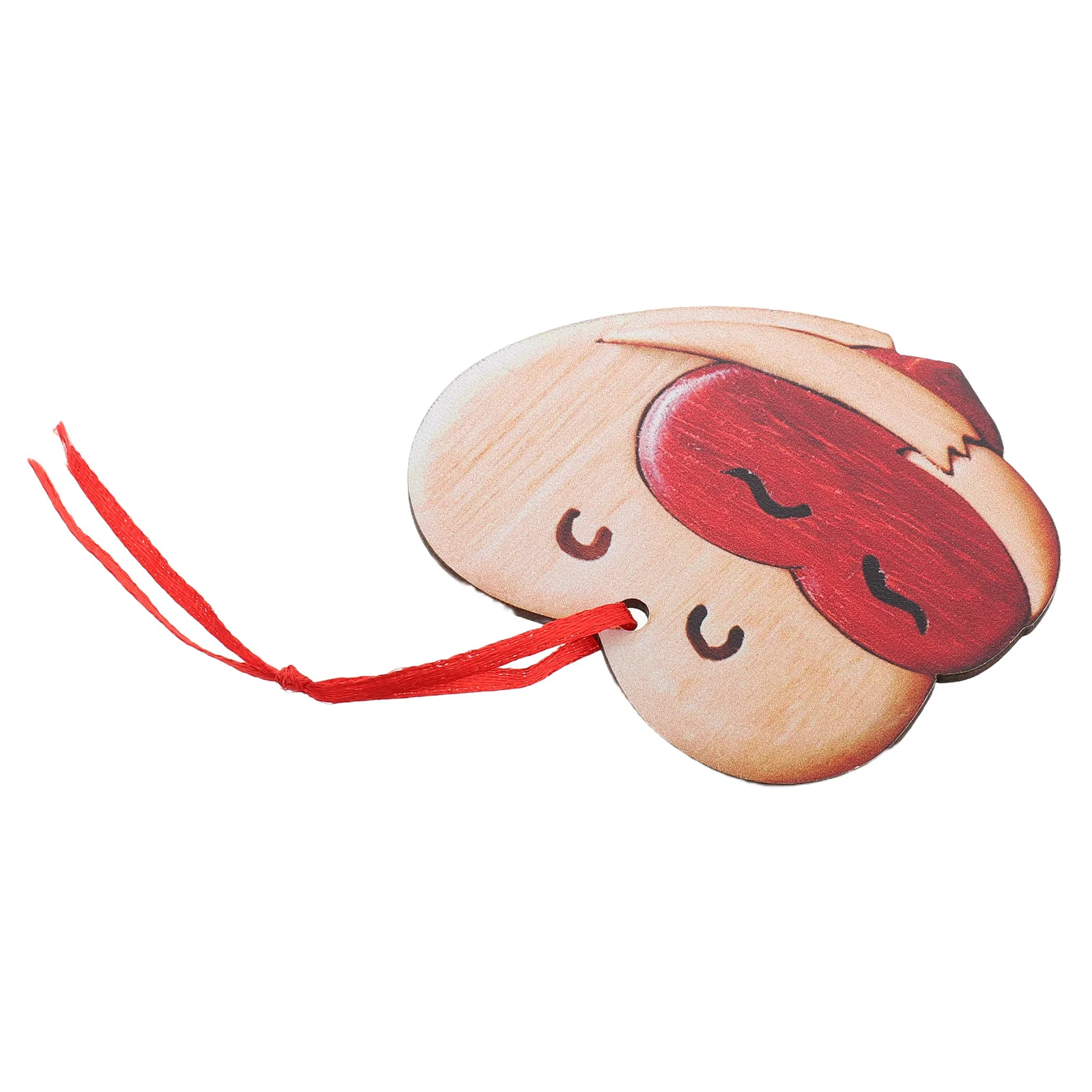

Valentine'S Day Hanging Decoration Heart Shaped Wooden Ornament For Car Wedding Home Wall Decor Love Pendant Gift