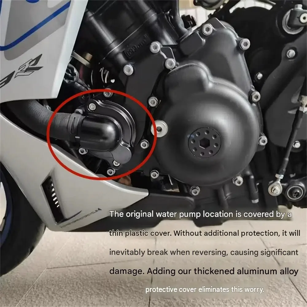 Aluminum Alloy Water Pump Guard for ZONTES 703RR, 703F, 703R, and 703T – Thickened, Crash-Resistant, Decorative Accessory