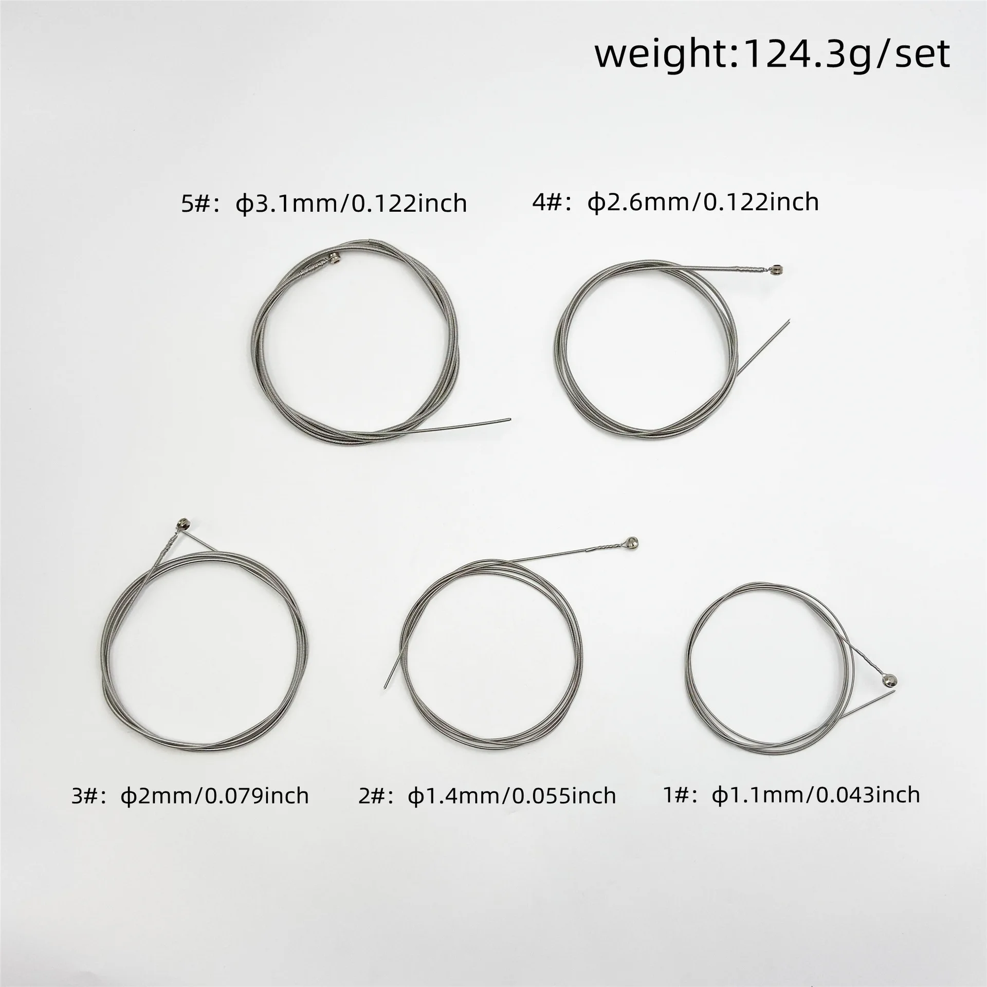 4/5-String Electric Bass Strings Set Steel Round Wound Nickel Alloy Wound for 4/5-String Bass Guitar Parts & Accessories